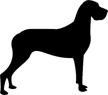 great dane silouette