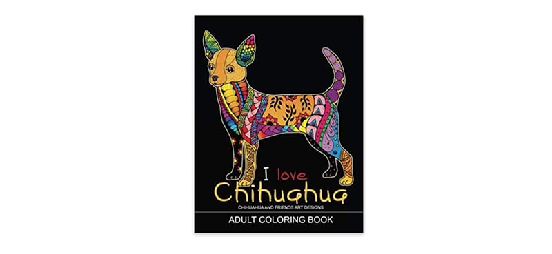Chihuahua adult coloring book
