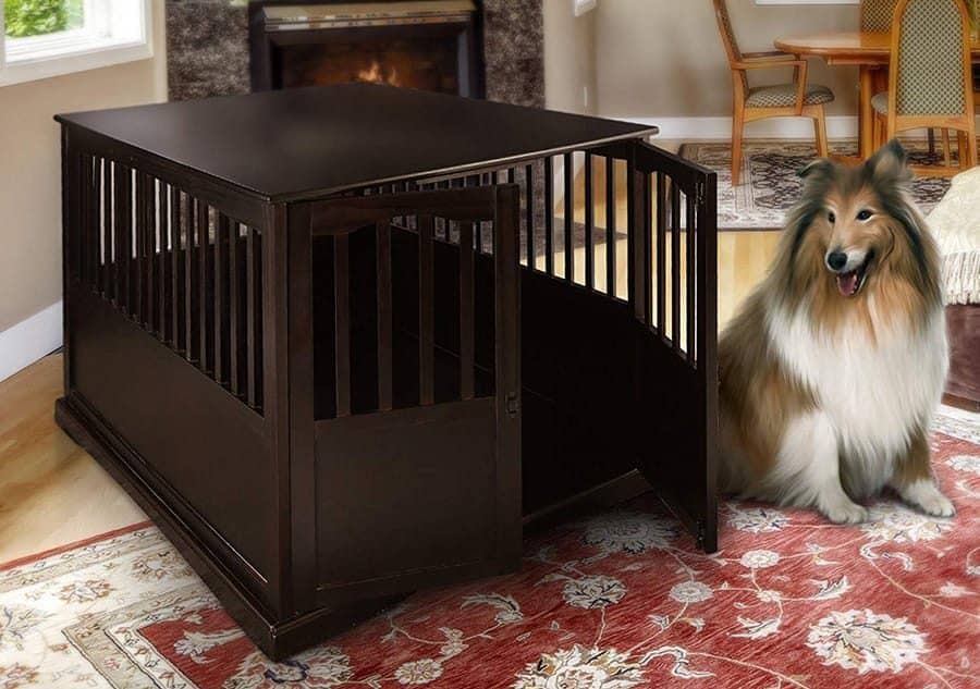 Wood Crate Dog House