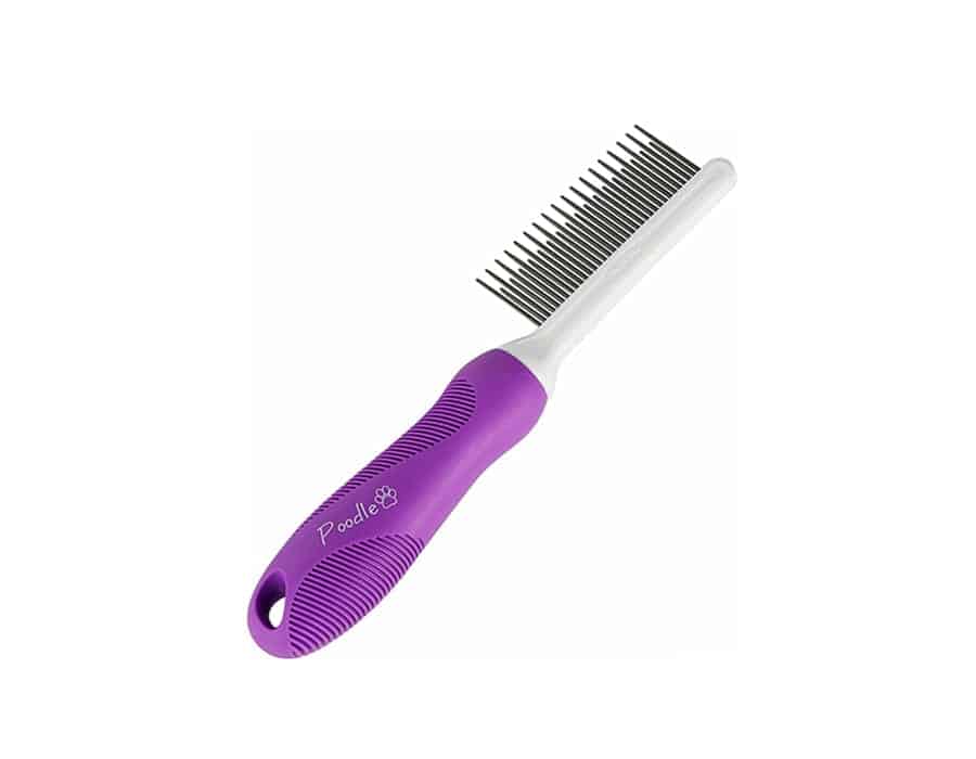purple pet comb