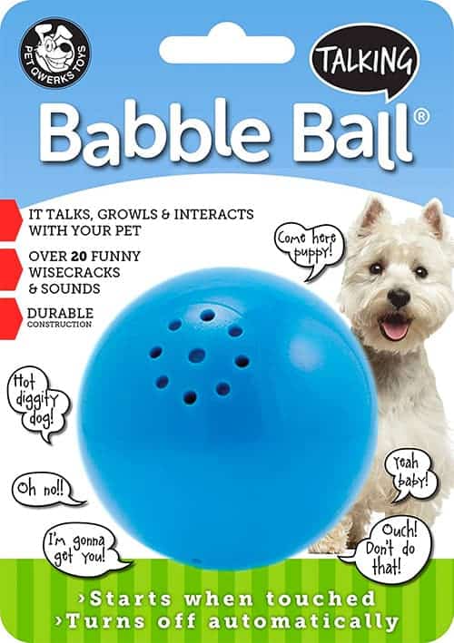 babble ball dog toy