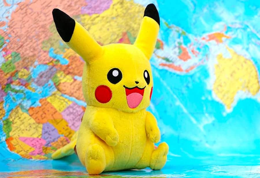 pikachu on a globe