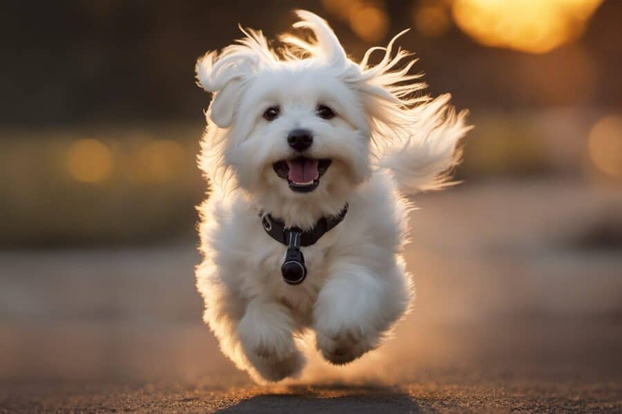 Coton de Tulear running