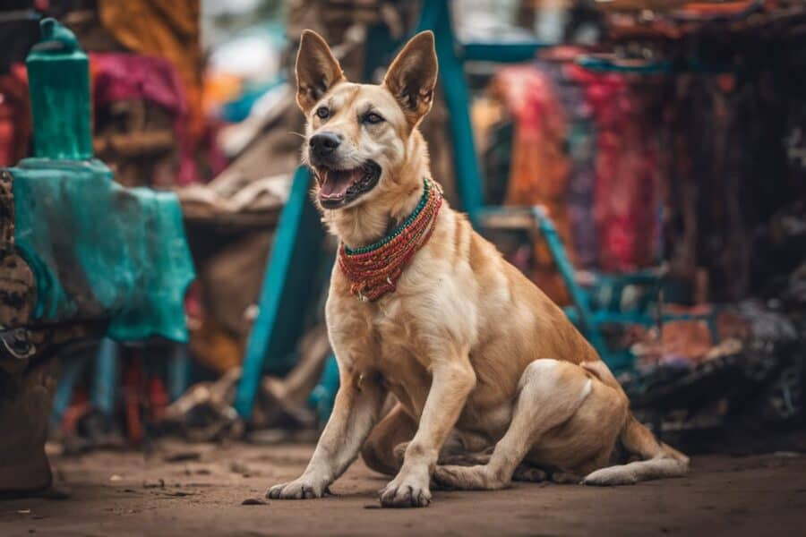 street dog in India
