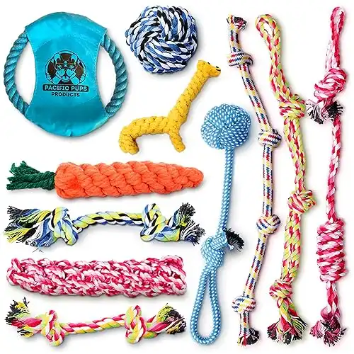 Pacific Pups Products dog rope toys for aggressive chewers